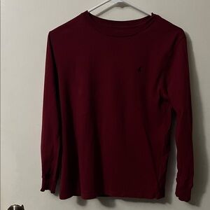 Polo Ralph Lauren Kids Maroon Long Sleeve Tee